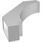 Ekena Millwork 5 1/2-in. W x 22-in. D x 28-in. H Imperial Architectural Grade PVC Knee Brace BRCP055X22X28IMP - alternate 4